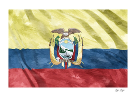 Ecuador Flag King Decorative Queen Palace Style Creat