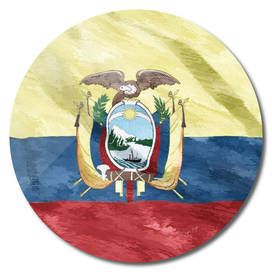 Ecuador Flag King Decorative Queen Palace Style Creat