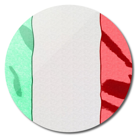 Italy Ireland Flag Ordinary Marking Pen Used Fabric