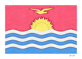 Kiribati Flag Tradition Sun Ocean Bird Fly Light