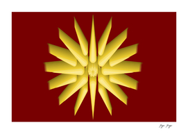 Macedonian Empire Flag Translation Frontal Vector Pol