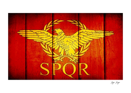 Roman Empire Flag Spqr War Historical Egle Senatus