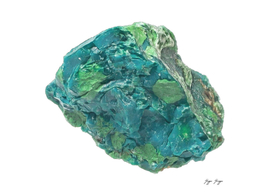 Chrysocolla Hydrated Copper Phyllosilicate Mineral Taken