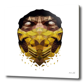 Scorpion Mask Lowpoly Style