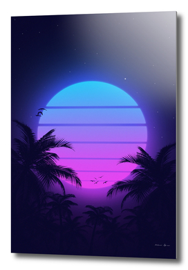 80s Palm Sunset