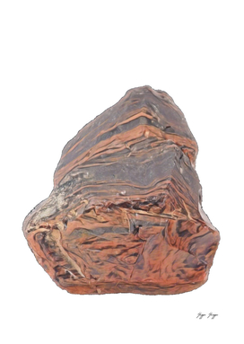 Tiger Iron Metamorphic Rock Formed Tectonic Activities Earth