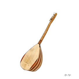 Saz Bağlama Stringed Musical Instrument Traditionally