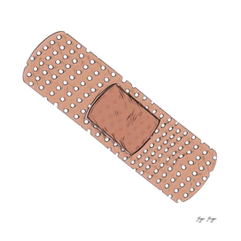 Adhesive Bandage Sticky Healing Tape Injury Coverage Stripe