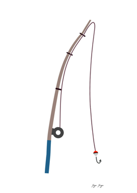 Fishing Rod Flexible Fishermen Catch Pole Hook Bait 1