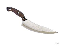 Knife Cutter Tool Edge Blade Hilt Linear Blood 1
