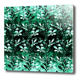 emerald summer, green, rhombus leaves,