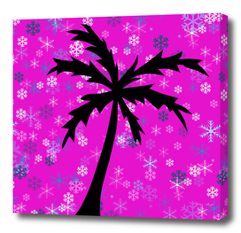 Palm Tree and Snowflakes