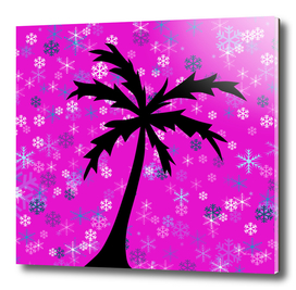 Palm Tree and Snowflakes