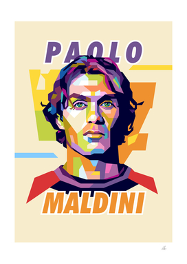 Paolo Maldini in Pop Art Potrait