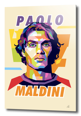 Paolo Maldini in Pop Art Potrait