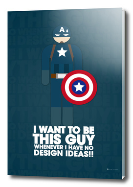 I Want to Be Captain America Whenever I have no design idea