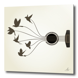 Bird a guitar