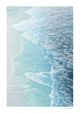 Soft Turquoise Ocean Dream Waves #2 #water #decor #art