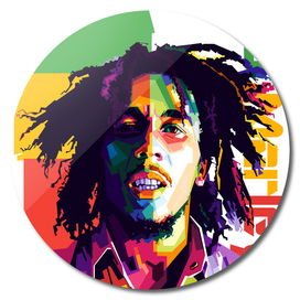 Bob Marley Popart Style
