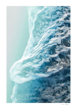 Soft Turquoise Ocean Dream Waves #3 #water #decor #art