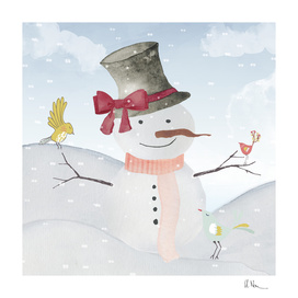 Winter wonderland - Snowman and friends