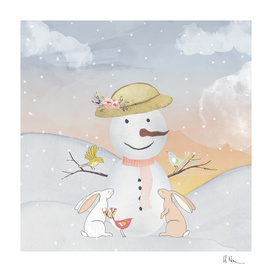 Winter wonderland - Snowlady and friends