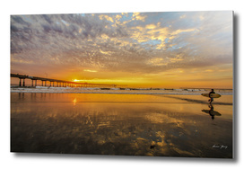 Ocean Beach  sunset  surfen