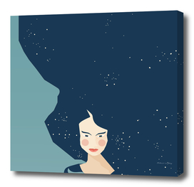 STAR HAIRED WOMAN