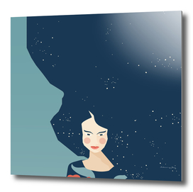 STAR HAIRED WOMAN