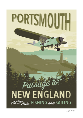 Portsmouth Travel Poster