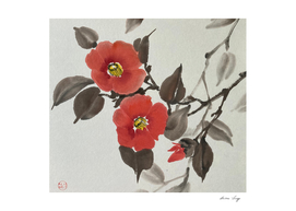 Camellia - Sumie Painting