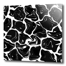 black diamonds, minimalism, black and white, abstract art