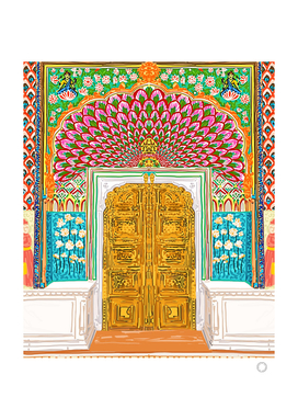 Jaipur Palace Front Entrance Door