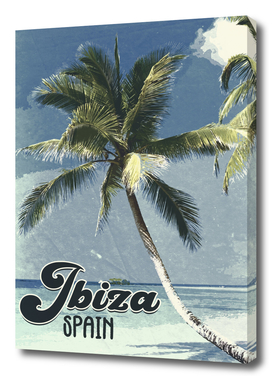 Ibiza Spain Vintage Travel Poster