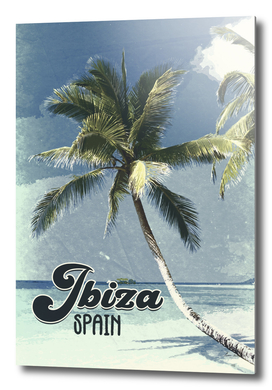 Ibiza Spain Vintage Travel Poster