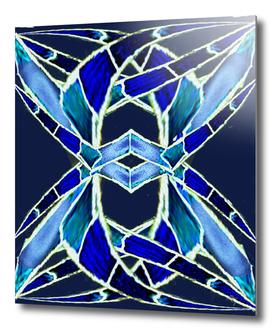 hourglass, portal, blue, monochrome, geometry,