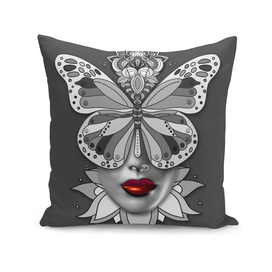 Creative Mandala Butterfly Woman Face 2