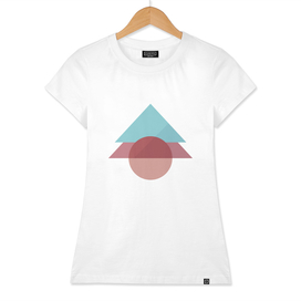 Triangles and circles geometric design