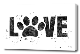 Dog Lover - black and white
