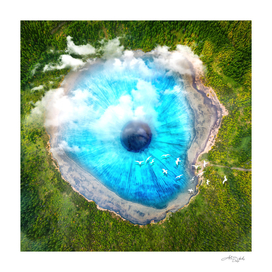 Dream Art XX - Surreal Eye Lake