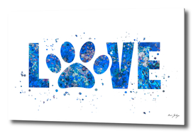 Dog lover - blue art