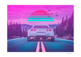 Car Sunset Retro 2077
