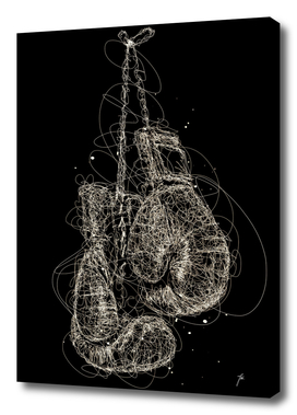 boxing glove scribbles