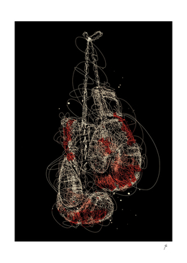 boxing glove scribbles