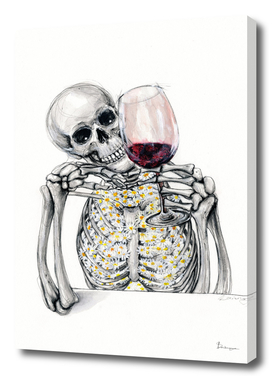 Wine o'clock_Skeleton