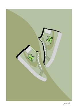 froggy sneakers