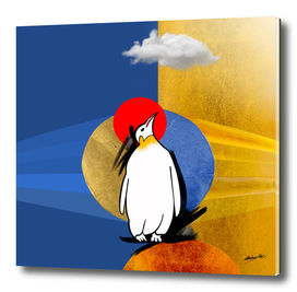 Penguin crown with cloud