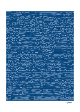 Abstract Lines 01 - Classic Blue