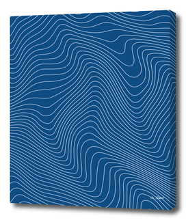 Abstract Lines 02 - Classic Blue
