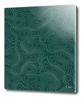 Topographic Map 01 - Forest Green